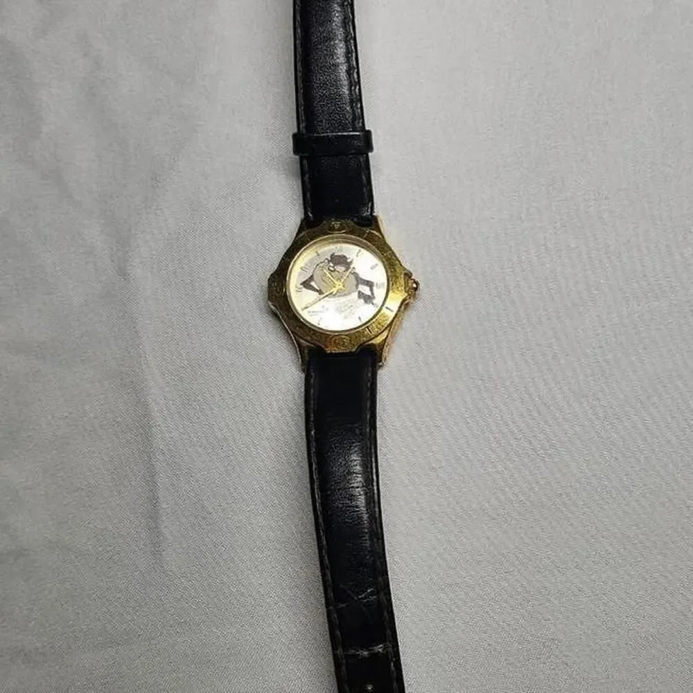 vintage 1995 armitron quartz warner bros Tasmanian devil watch